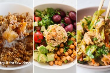 Clean Eating Meal Plan For Beginners | A few days of easy healthy recipes