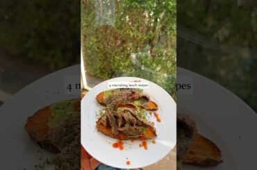 4 HEALTHY LUNCH RECIPES you must try!! Keep you full, balance blood sugar, and are delicious