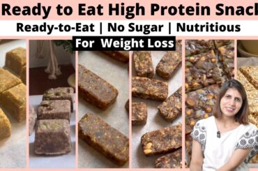 6 Ready-to-Eat Healthy Veg Protein Snacks Recipes for Weight Loss & Hormonal Health | Zero Sugar