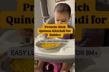 Quinoa Khichdi for Babies (8M+) | Healthy & Easy Lunch Recipe | Baby Meal Idea#ytshorts #baby