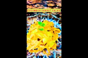 Cucumber-Carrot Salad with Creamy Paneer Dressing #saladrecipe #shorts #shortsyoutube #shortsfeed