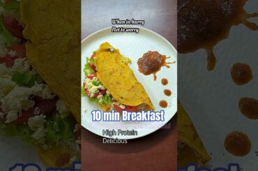 Satvik Protein-Packed Breakfast with Besan #healthyrecipes #breakfast #quickrecipe #nooniongarlic