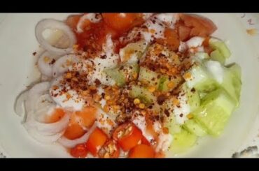 GREEN SALAD RECIPE|Healthy Lettuce Salad and Salad Dressing in 5 Minutes