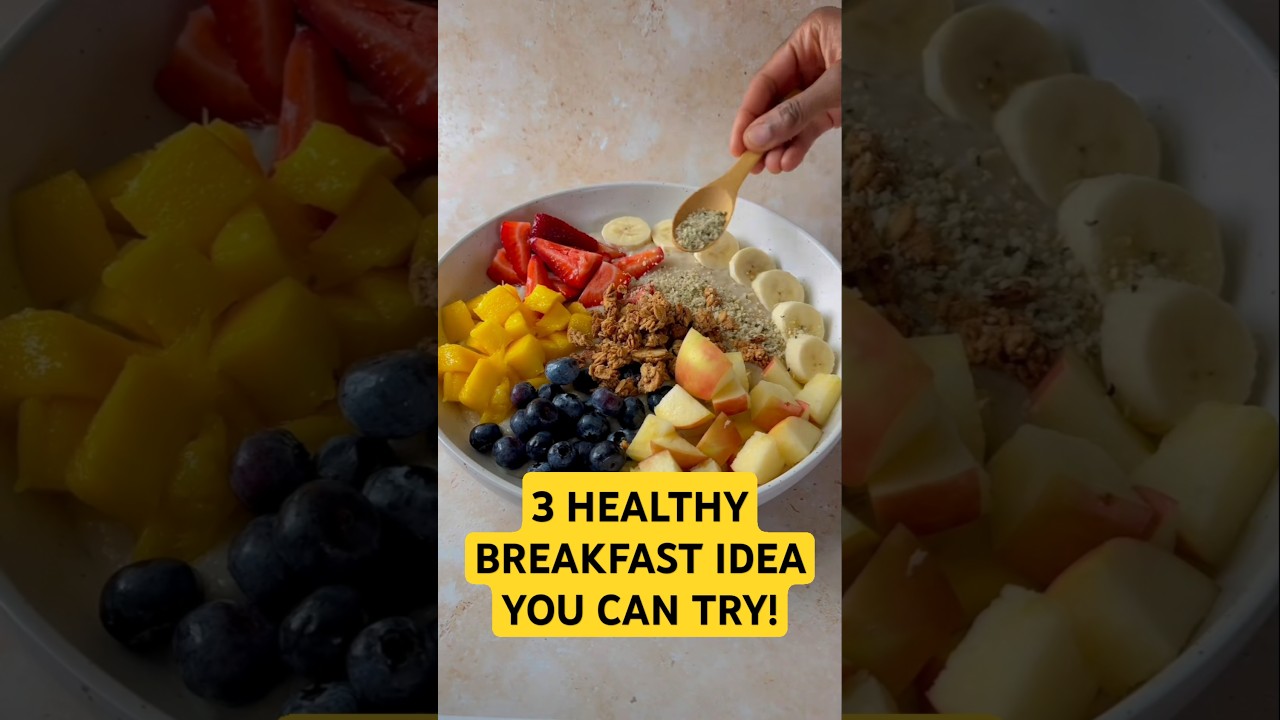 TOP 3 HEALTHY BREAKFAST IDEA YOU CAN TRY! #health #food #fitness #guthealth #eating #shorts TOP 3 HEALTHY BREAKFAST IDEA YOU CAN TRY! #health #food #fitness #guthealth #eating #shorts