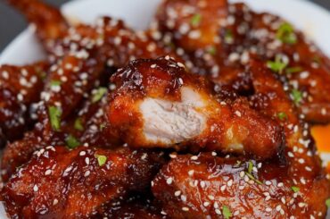 BBQ CHICKEN WINGS | HONEY BBQ WINGS RECIPE | BBQ CHICKEN RECIPE #Shorts