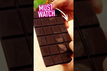 [5Min] Only 2 Ingredients Homemade Chocolate Recipe | No Cooking | Easy Chocolate Recipe #shorts