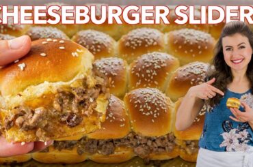 CHEESEBURGER SLIDERS (Hawaiian Roll Sliders Recipe)