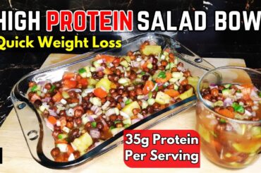 Black Chickpeas Salad | Weight Loss Salad By Fusion Delights | Protein Salad | Healthy Lunch Ideas