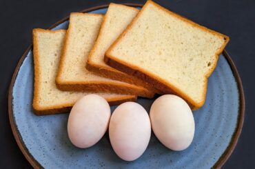 Just add Eggs with Bread! It’s so Delicious and Easy! One Pan Egg Toast Recipe.