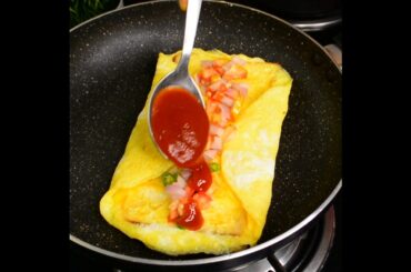 5-Min Healthy Breakfast with Egg & Bread #shorts #healthybreakfast #tiffinrecipe #eggtoast