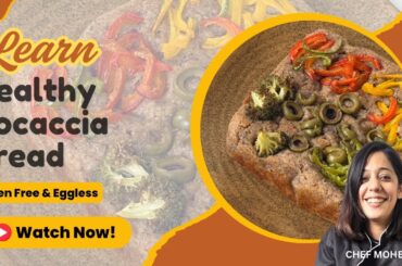 Gluten-Free & Eggless Focaccia Bread | Jowar & Rice Flour | Healthy Bread Recipe