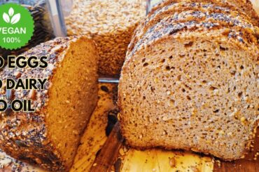 How to make HEALTHY bread at home / OAT BREAD (vegan, gluten-free, yeast-free, oil free, corn free)