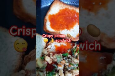easy crispy potato  sandwich tastey #youtubeshorts #viralvideo #cooking #food