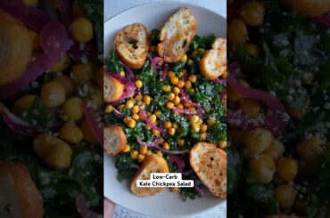 LOW-CARB KALE CHICKPEA SALAD my insurance salad. Meal prep this recipe to get your greens every day.