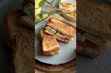 High Protein Paneer Sandwich for Weight loss | 25g protein meal | Healthy Vegetarian Recipe