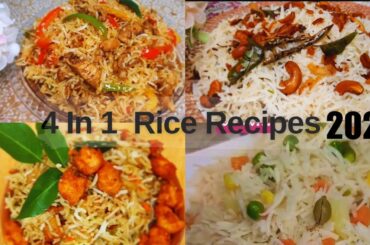 4 in 1 Rice Recipes 2025 | 4 Recipes 4 Lunch or Dinner Ideas | How to make Different Rice Recipes