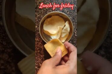 Friday lunch #song #trending #food #cooking #lunch #recipe #tiffin #healthy #homemade #ytshorts