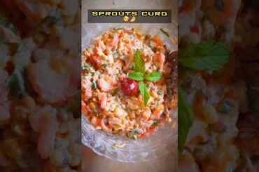 High protein salad |sprouts raita |sprouts recipes |diet food |healthy food |good food |sprout short
