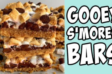 Gooey S'mores Bars! Recipe #Shorts