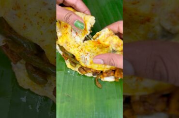 Mushroom stuffed egg omelette | healthy snack recipes | lunchbox recipe #myhomekitchen #omelette