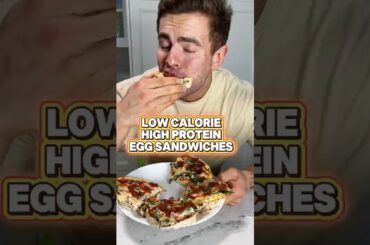 Low Calorie High Protein Egg Sandwiches! Comment “BREAKFAST” for 7 high protein breakfast recipes!