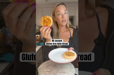 Keto bread in 90 seconds and it’s gluten and dairy free #ketorecipes #lowcarbbread