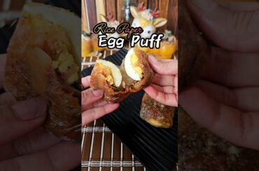 Trending Rice Paper Egg Puff Recipe #healthy #shorts #kids #quick #easy #breakfastideas #snacks