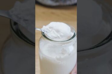 Coconut Yoghurt Using Natural Probiotics #Shorts