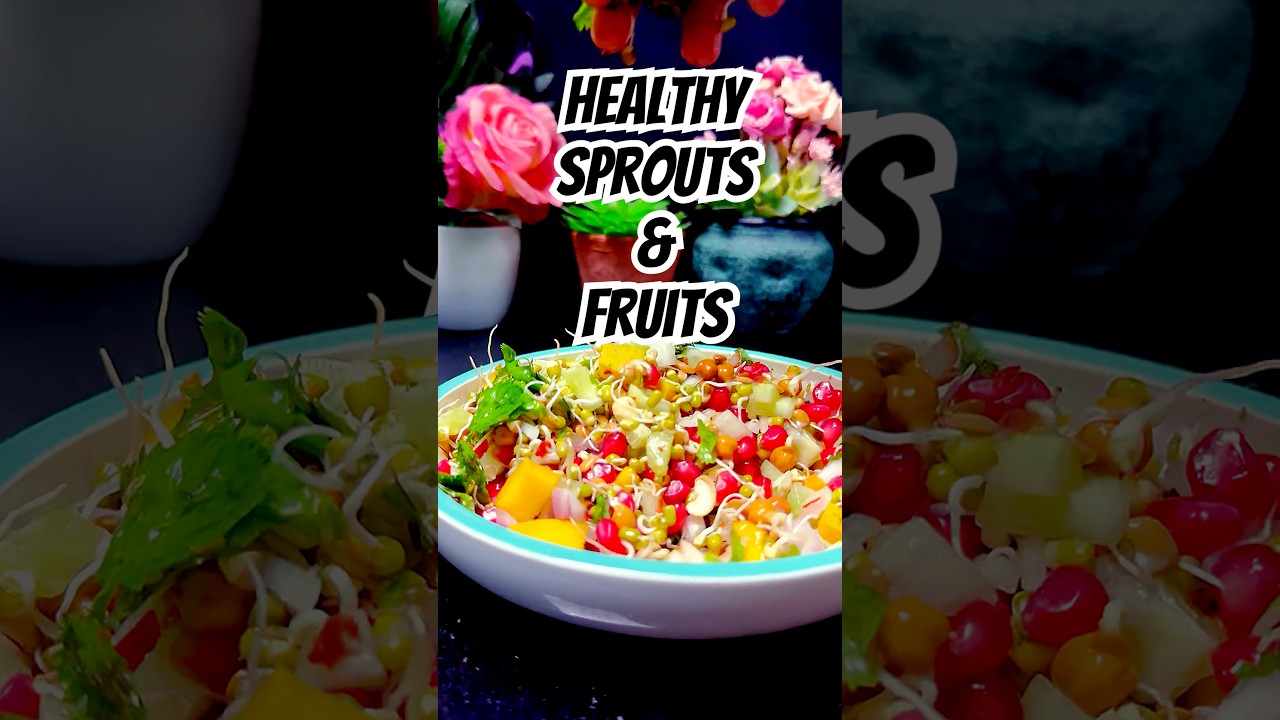 Fruits and Sprouts Breakfast Salad Recipe for Weight Loss| No Sugar, No Oil #food #shorts Fruits and Sprouts Breakfast Salad Recipe for Weight Loss| No Sugar, No Oil #food #shorts