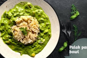 Healthy Green Paneer Rice Bowl Recipe