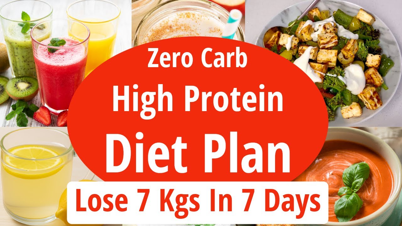 Zero Carb High Protein Diet Plan To Lose Weight Fast | Lose 7 Kgs In 7 Days| Full Day Diet Meal Plan Zero Carb High Protein Diet Plan To Lose Weight Fast | Lose 7 Kgs In 7 Days| Full Day Diet Meal Plan