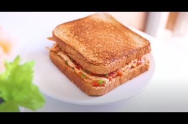 Healthy Sandwich Recipes For Weight Loss ||How To Make a  Healthy  chicken with peppers Sandwich |||