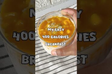 My 400 calorie breakfast recipe| Recipe in Description | #shorts #easybreakfast #oatsrecipe