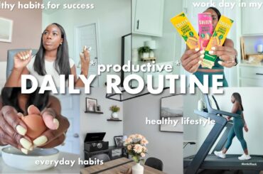 *productive* healthy routine | quick calorie deficit meals, busy girl hacks, what i eat in a day