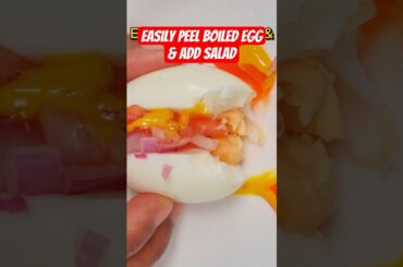 Boiled Egg With Unique Salad - Healthy Street Food #shorts