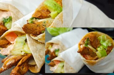 Shawarma Recipe | Chicken Shawarma Banane Ka Tarika | No Fry | Healthy Shawarma | Sauce | Bread