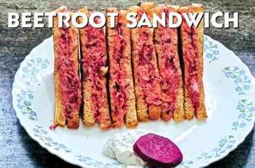Beetroot Sandwich Recipe & Instant Homemade Eggless Mayonnaise Recipe