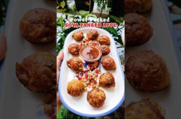 Soya Paneer Appe #shorts #cookingvlog #recipe #food #easyrecipe #cooking #snacks #ytshorts #health