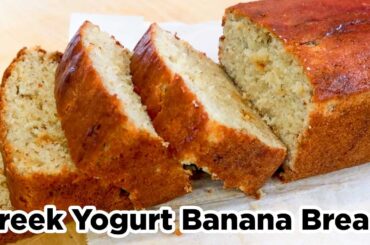 Super Moist Greek Yogurt Banana Bread