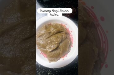 Besan Ragi Halwa|| Kids Healthy  Recipes || #youtubeshorts #halwa #halwarecipe #besanhalwarecipe