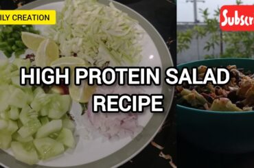 High protein Salad recipe | Easy and healthy Salad with high protein + Weight loss