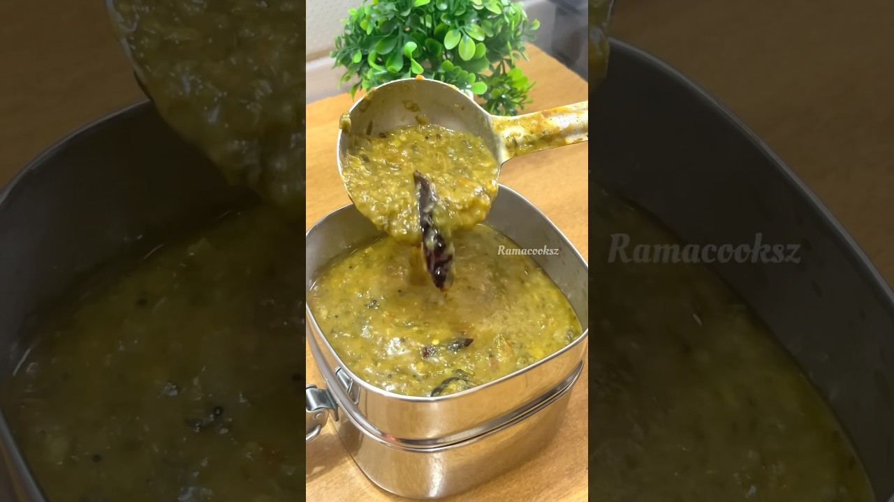 Lunch Recipe : Rice n keerai kulambu| beans poriyal | fruit #shortsfeed #lunchbox #lunchideas Lunch Recipe : Rice n keerai kulambu| beans poriyal | fruit #shortsfeed #lunchbox #lunchideas