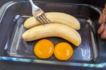 Just Add Eggs With Bananas Its So Delicious! Simple Breakfast Recipe. 5 Mints Cheap & Tasty Snacks.