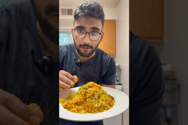 Low calorie Prawns/Shrimp Biryani recipe #gym #food #telugufitness #asmr #asmrfood