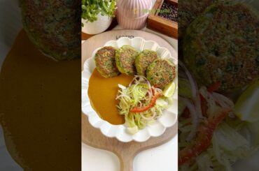 Sprouts Palak ki Tikki banane ki recipe - High Protein Vegetarian Recipe #healthy #veg #recipe