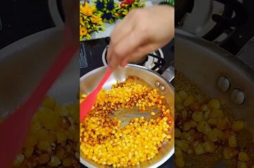 Corn Chaat ASMR #shorts #asmr #bhuttarecipe #baarish #cooking #monsoonrecipe #healthy