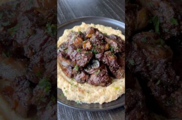Steak Bites over Loaded Palmini Mash