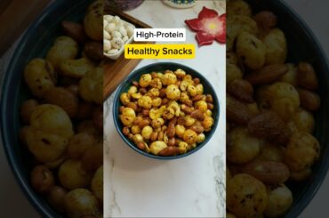 Makhana Dry Fruit Mixture recipe / Healthy Snacks/ Lotus Seeds Fox Nuts #shorts #healthyfood#foxnut
