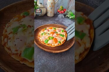 Viral Roti Pizza #shorts #leftoverrotirecipes