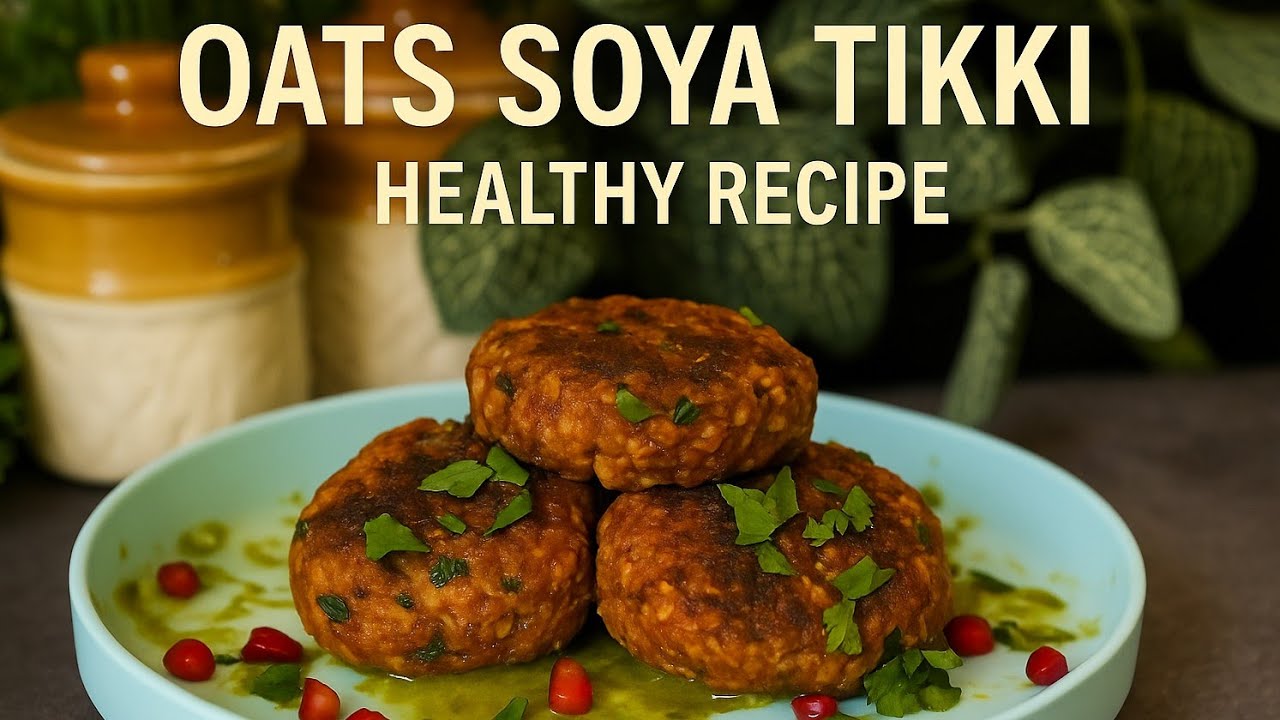 Healthy Weight Loss Recipe | No Fry | Oats Soya Tikki Healthy Weight Loss Recipe | No Fry | Oats Soya Tikki